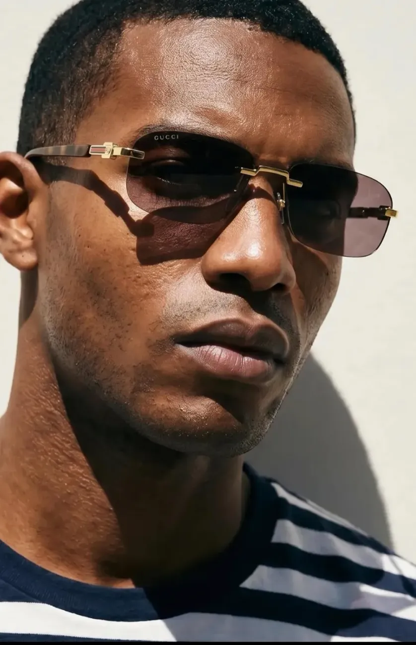 Gafas de sol Gucci rimless carey hombre