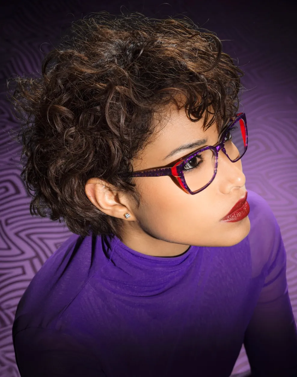 Gafas graduadas Woow mujer ojo de gato violeta